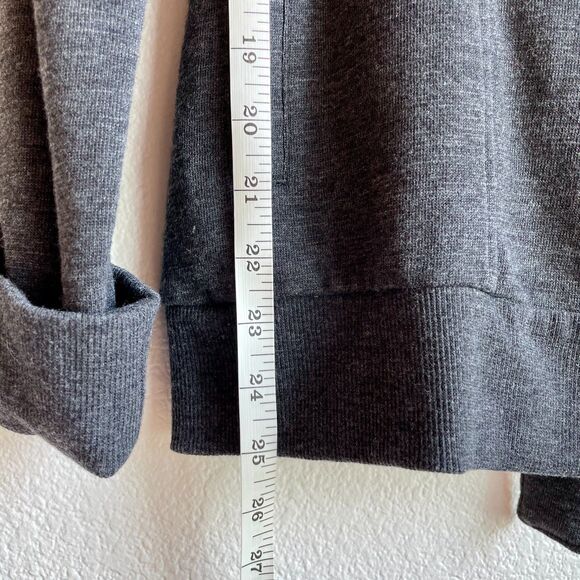 NWT Element Wood & Thread Asymmetric Zip Up Knit Cowl Jacket in Dark Grey Size M - Picture 9 of 12